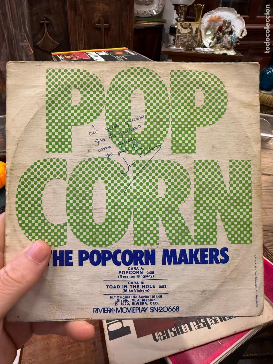 Discos de vinilo: SINGLES POP CORN - THE POPCORN MAKERS - Foto 2