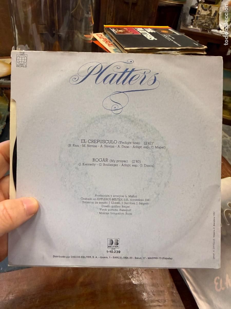 Discos de vinilo: SINGLES PLATTERS EN ESPA&Ntilde;OL - EL CREPUSCULO - ROGAR - Foto 2