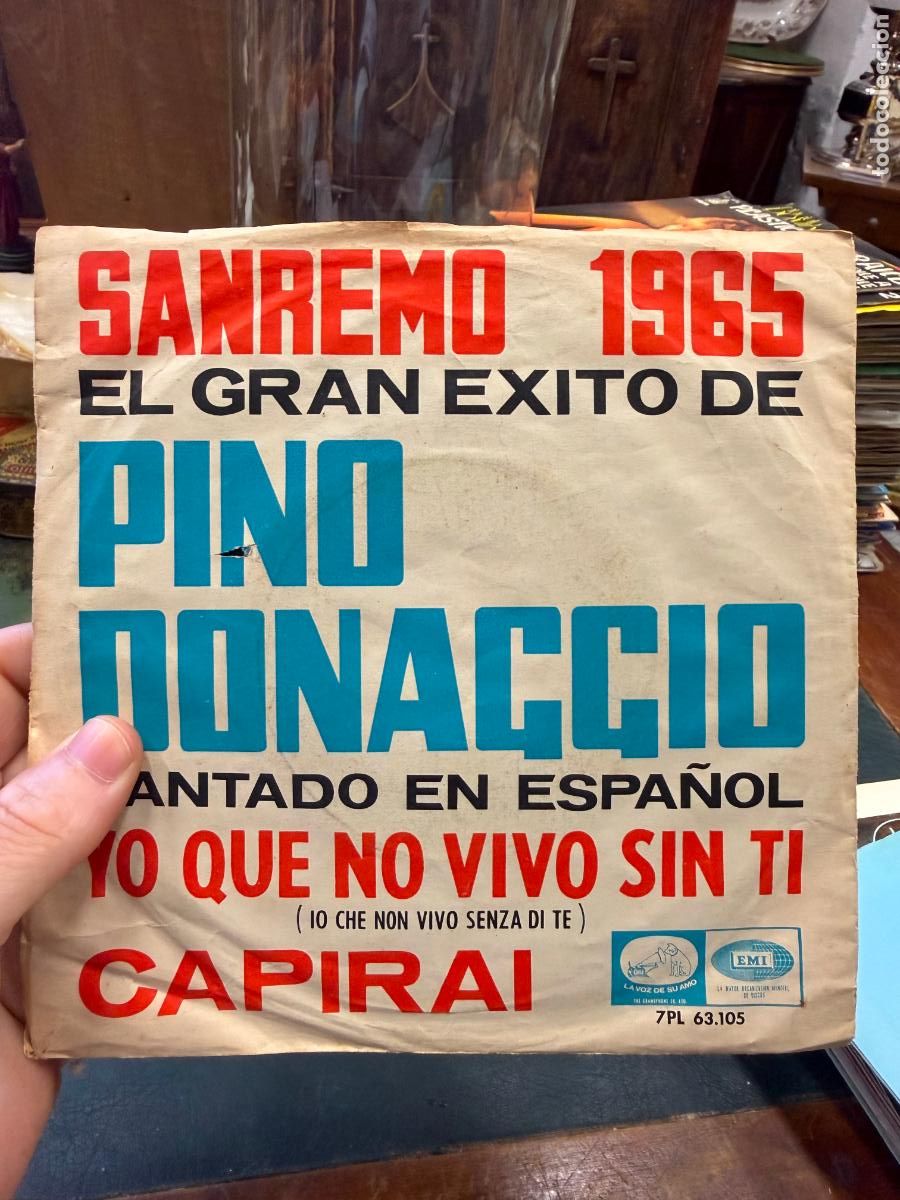 Discos de vinilo: SINGLES PINO DONAGGIO - SANREMO 1965