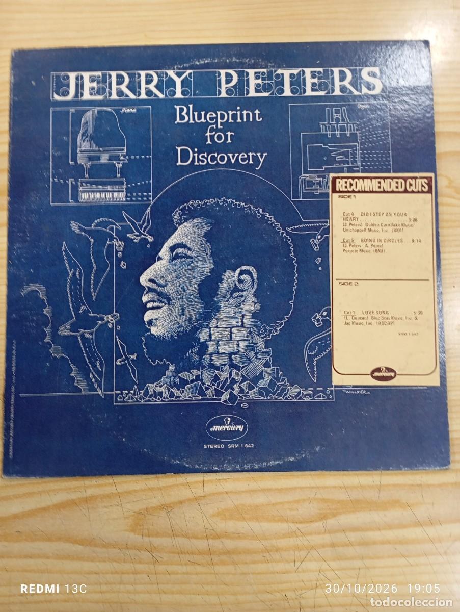 Discos de vinilo: Lp - Jerry Peters - Blueprint For Discovery - Promocional Made in usa 1972