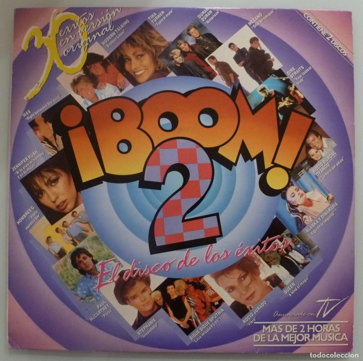 Discos de vinilo: BOOM! 2 (2 X LP EMI 1986) QUEEN &middot; HOMBRES G &middot; BATTIATO &middot; LIMAHL &middot; MECANO &middot; MODERN TALKING