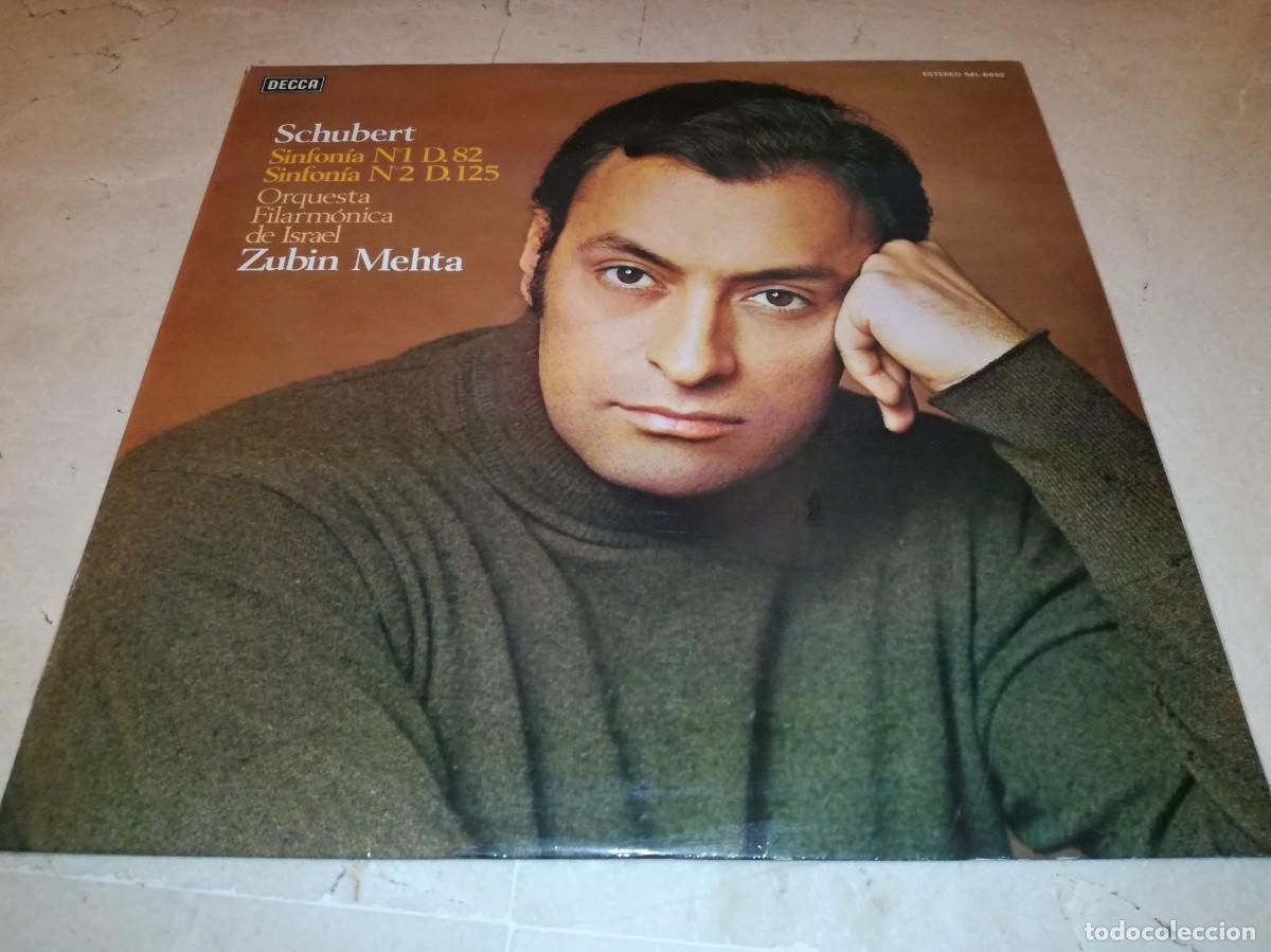 Discos de vinilo: SCHUBERT-ZUBIN MEHTA-EDICI&Oacute;N ESPA&Ntilde;OLA-VINILO EN EXCELENTE ESTADO
