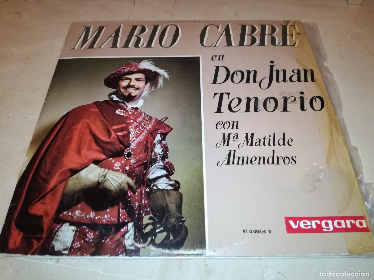 Discos de vinilo: MARIO CABR&Eacute; EN DON JUAN TENORIO CON M&ordf; MATILDE ALMENDROS-DOBLE LP-ORIGINAL 1963