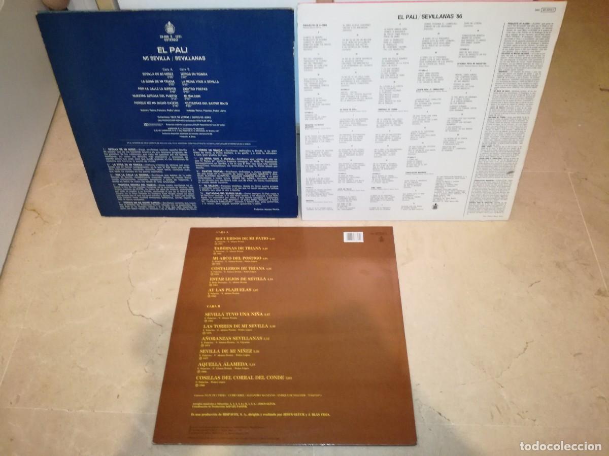 Discos de vinilo: LOTE DE 3 LPs ORIGINALES DE EL PALI - Foto 2