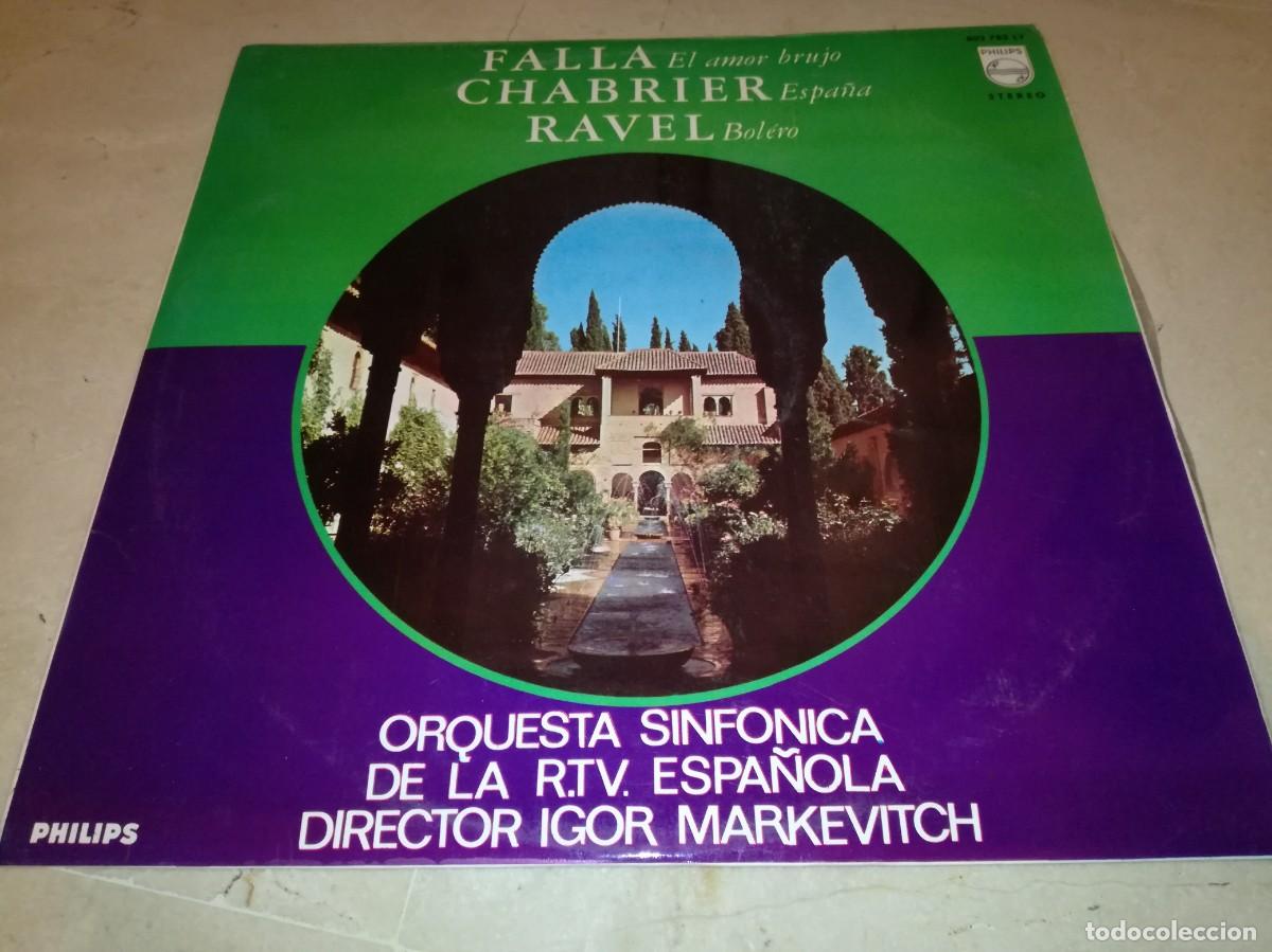 Discos de vinilo: FALLA-CHABRIER-RAVEL-ORIGINAL ESPA&Ntilde;OL 1967