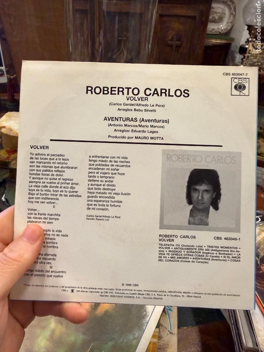 Discos de vinilo: SINGLES ROBERTO CARLOS - VOLVER - Foto 2