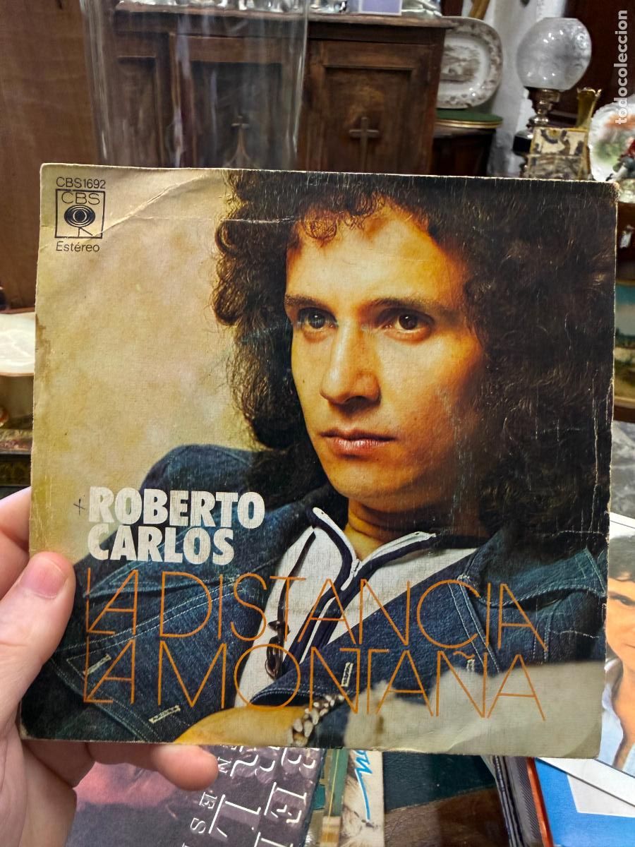 Discos de vinilo: SINGLES ROBERTO CARLOS - LA DISTANCIA - LA MONTA&Ntilde;A