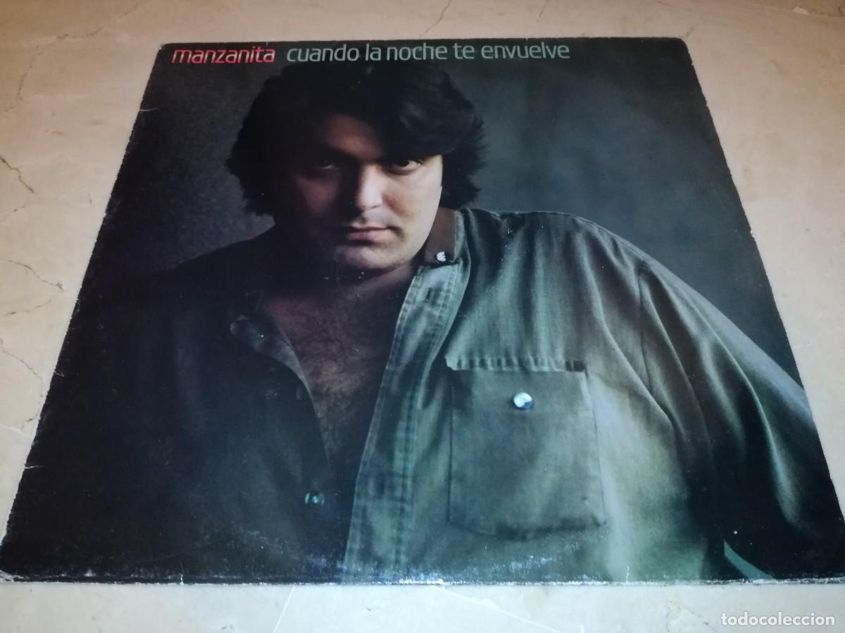 Discos de vinilo: MANZANITA-CUANDO LA NOCHE TE ENVUELVE-CONTIENE ENCARTE-ORIGINAL 1983