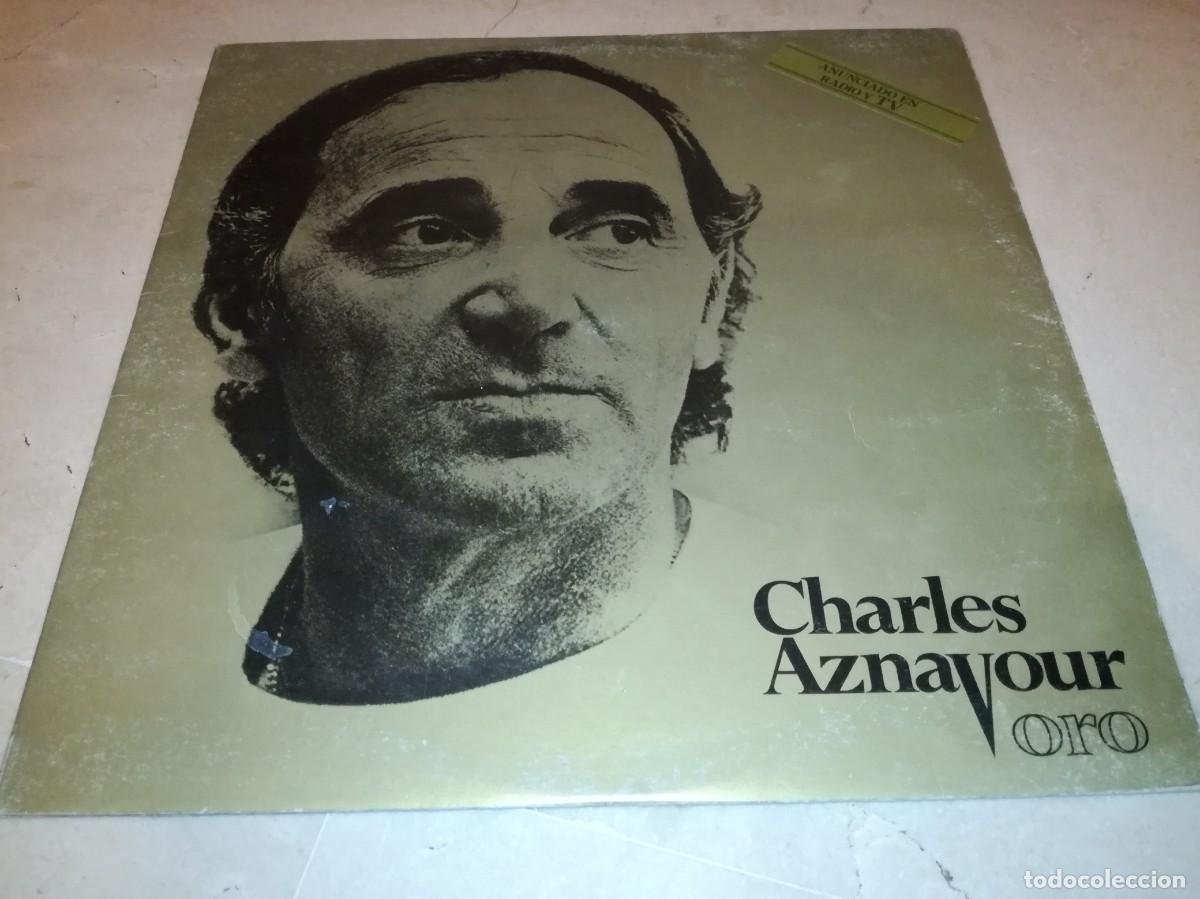 Discos de vinilo: CHARLES AZNAVOUR-ORO-DOBLE LP-ORIGINAL 1982 - Foto 1