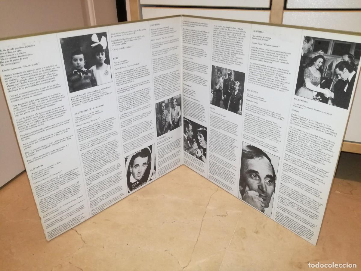 Discos de vinilo: CHARLES AZNAVOUR-ORO-DOBLE LP-ORIGINAL 1982 - Foto 3
