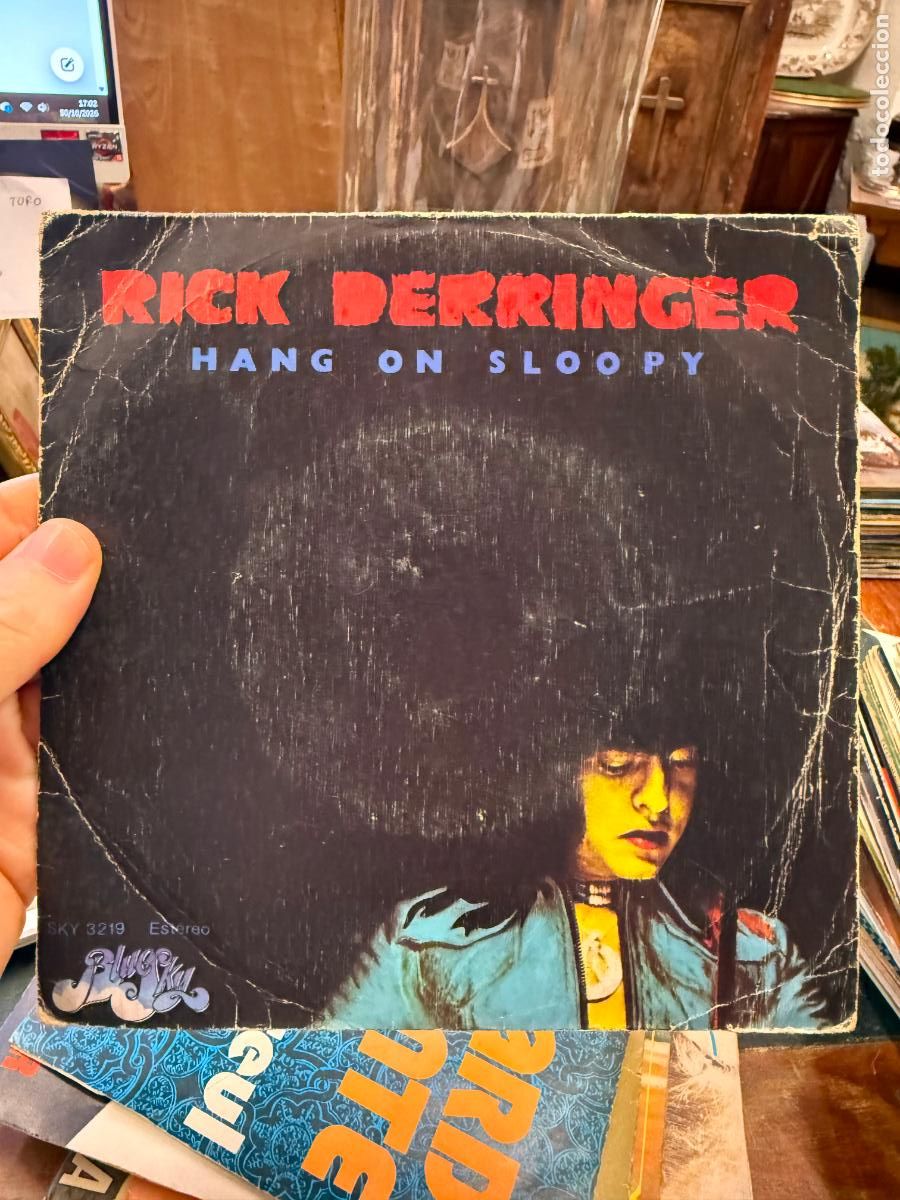 Discos de vinilo: SINGLES RICK DERRINGER - HANG ON SLOOPY - Foto 1