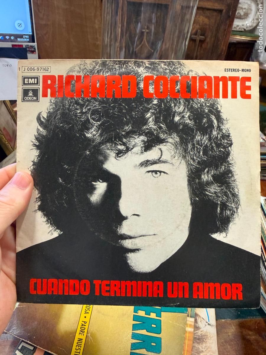 Discos de vinilo: SINGLES RICHARD COCCIANTE - CUANDO TERMINA UN AMOR
