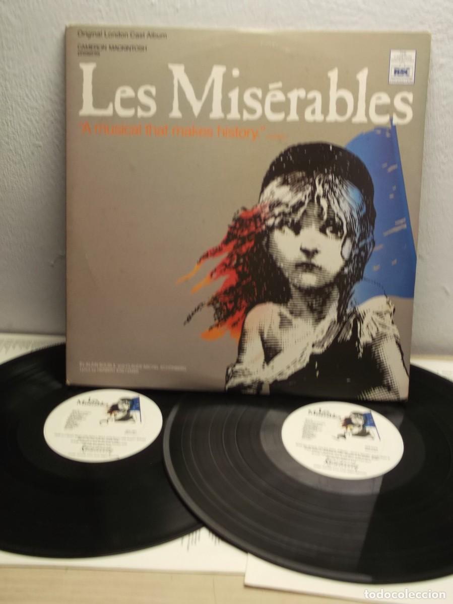 Discos de vinilo: Les Mis&eacute;rables - Original London Cast Recording 1985 USA 2 X LP