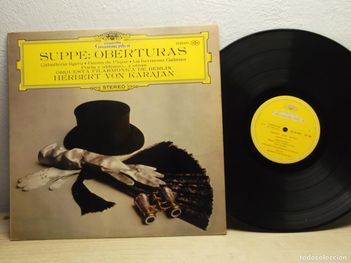 Discos de vinilo: Suppe: Overtures Herbert Von Karajan, Berlin Philharmonic LP