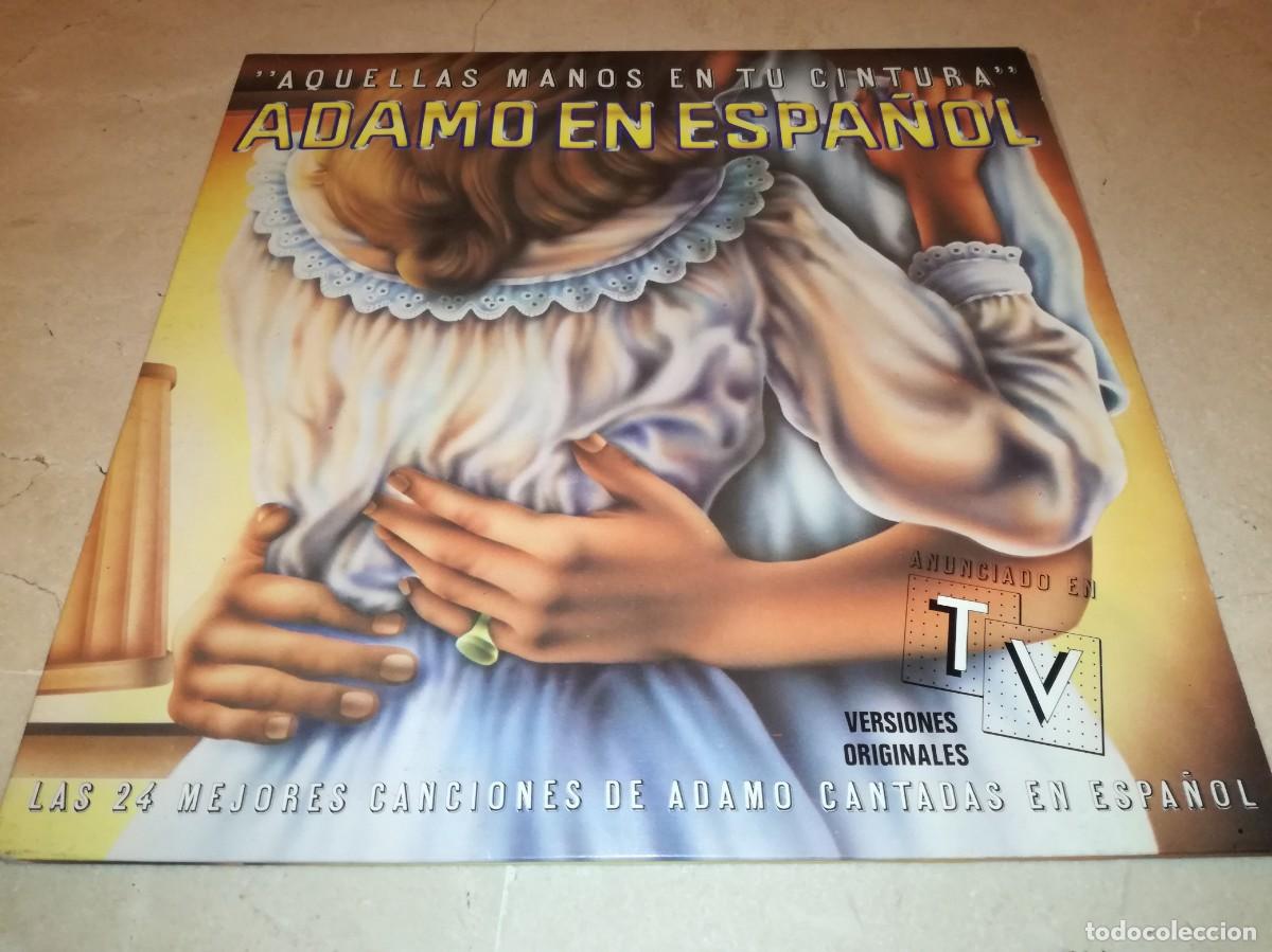 Discos de vinilo: ADAMO EN ESPA&Ntilde;OL-LAS 24 MEJORES CANCIONES DE ADAMO CANTADAS EN ESPA&Ntilde;OL-DOBLE LP