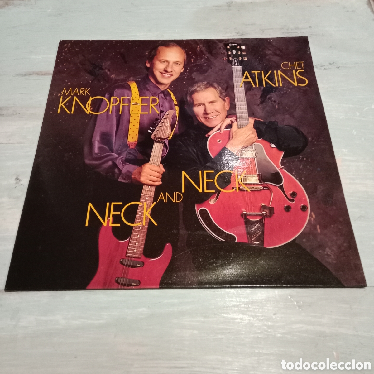 Discos de vinilo: MARK KNOPFLER AND CHET ATKINS - NECK AND NECK - LP