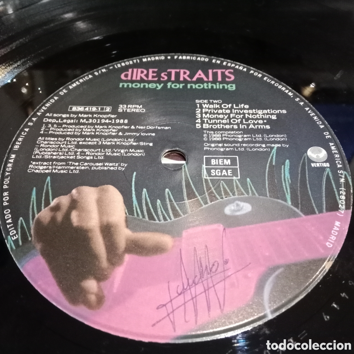 Discos de vinilo: DIRE STRAITS - MONEY FOR NOTHING - LP - Foto 7
