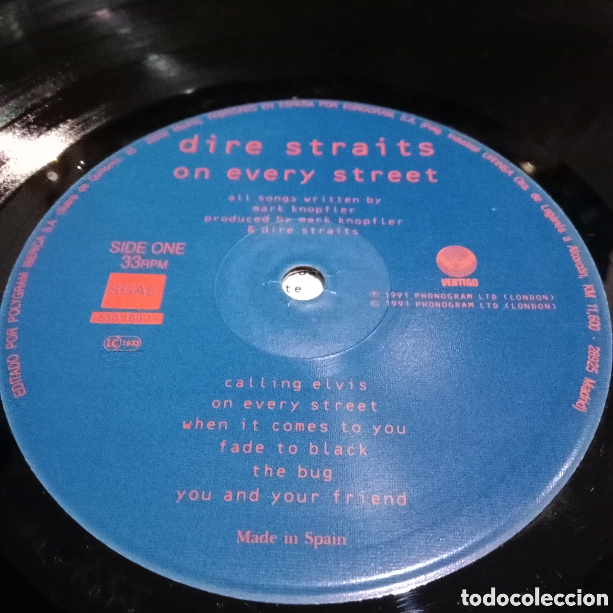 Discos de vinilo: DIRE STRAITS - ON EVERY STREET - LP - Foto 6