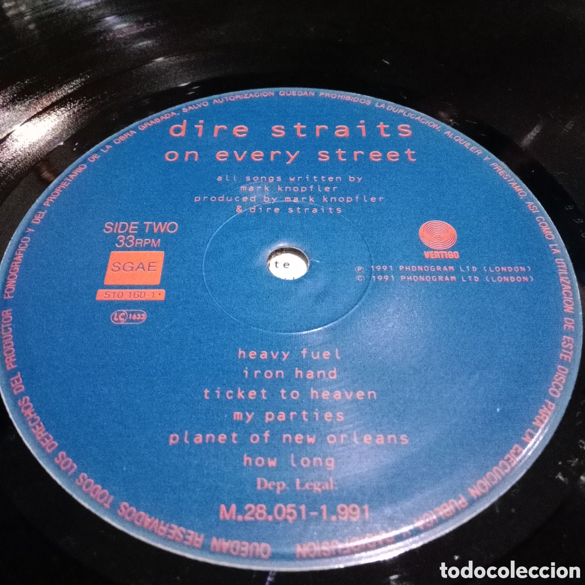 Discos de vinilo: DIRE STRAITS - ON EVERY STREET - LP - Foto 7