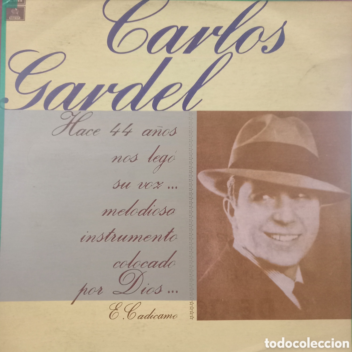 Discos de vinilo: Lp Tango Vinyl Record Carlos Gardel Enrique Cadicamo Barbieri Mayne sciammarella goyeneche