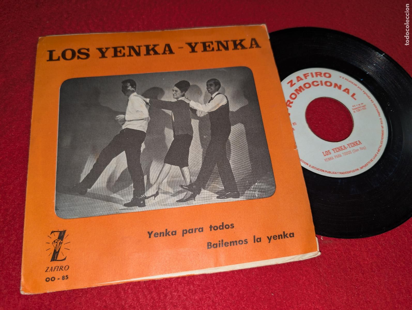 Discos de vinilo: LOS YENKA YENKA Yenka para todos/Bailemos la yenka 7'' SINGLE 1965 Zafiro PROMO RARO