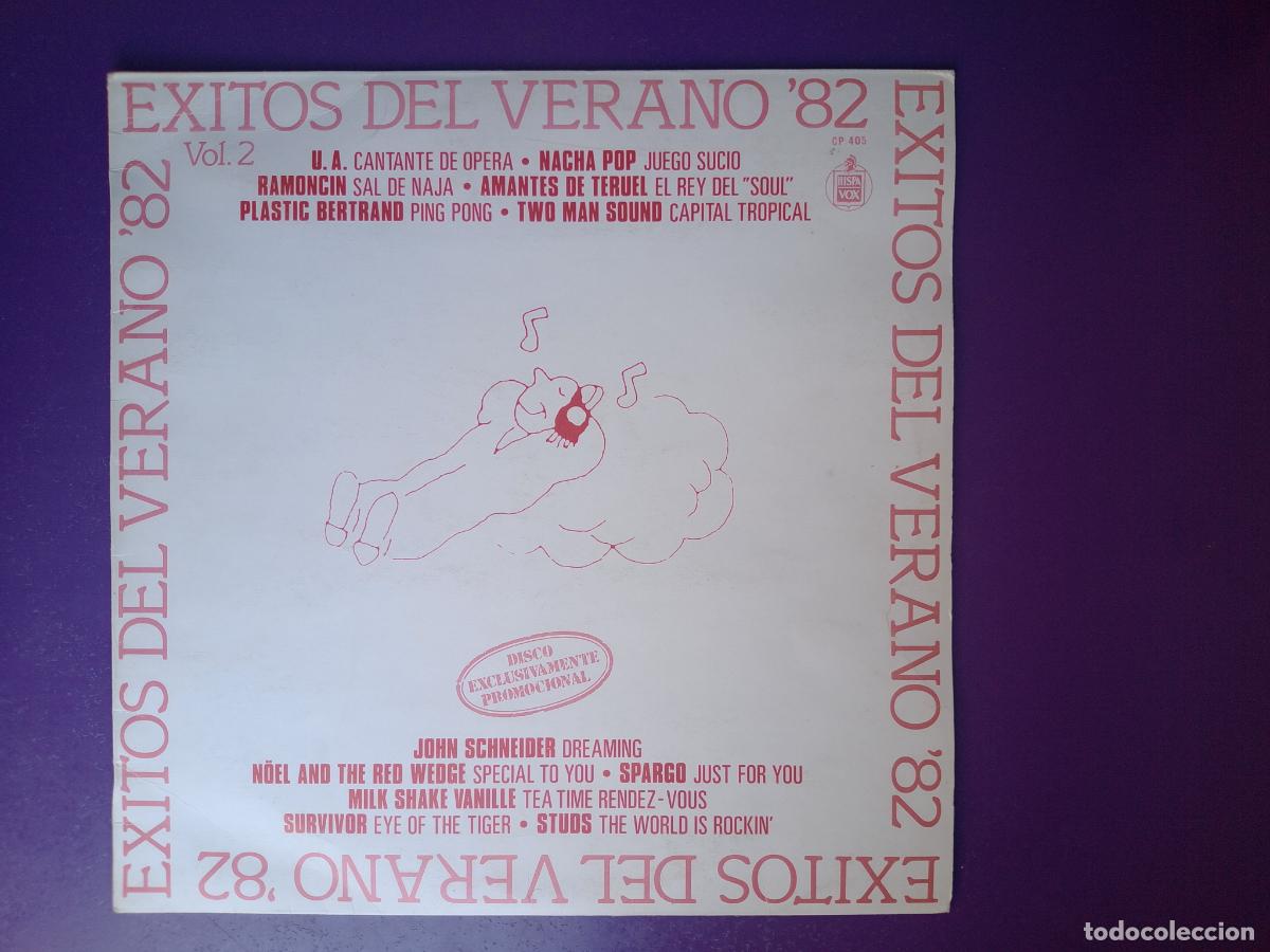 Discos de vinilo: Exitos Del Verano '82 / Vol. 2- LP HISPAVOX 1982 - NACHA POP, RAMONCIN, SURVIVOR, PLASTIC BERTRAND