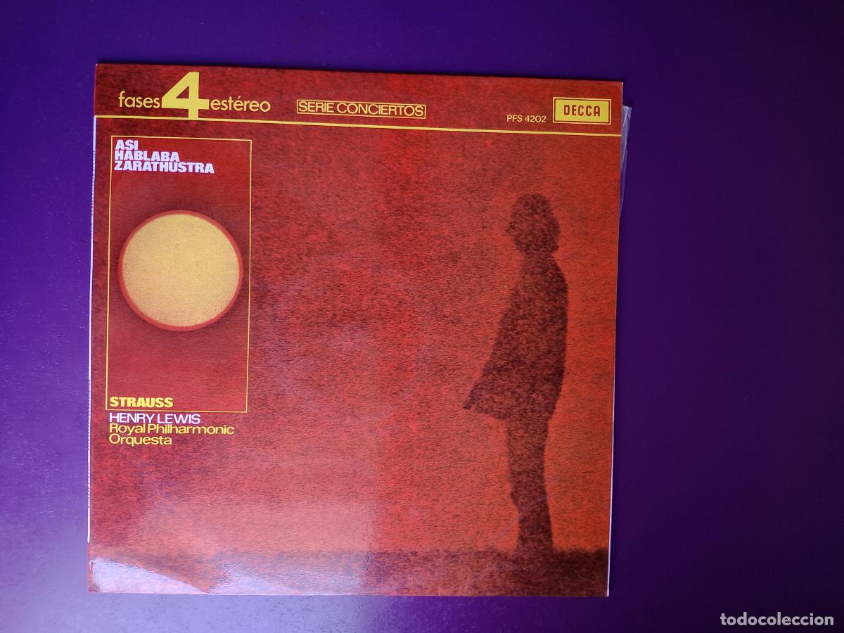 Discos de vinilo: Strauss - Asi Hablaba Zarathustra - Henry Lewis, Royal Philharmonic Orquesta - LP DECCA 4 FASES 1971