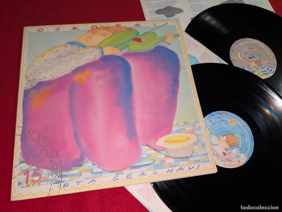 Discos de vinilo: OSKORRI Hamabost urte...eta gero hau! 2LP 1987 Elkar GATEFOLD EUSKADI EX