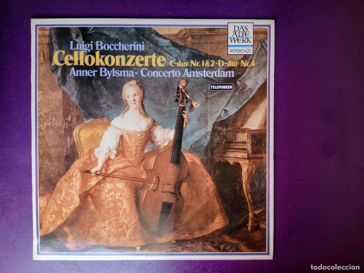 Discos de vinilo: Luigi Boccherini, Anner Bylsma ･ Concierto Amsterdam - CONCIERTO CHELO - LP TELDEC 1986 -