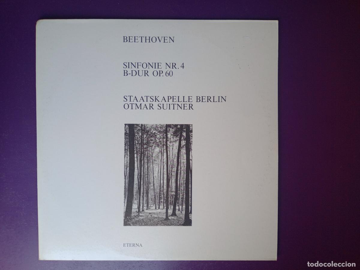 Discos de vinilo: Beethoven - Staatskapelle Berlin, Otmar Suitner &ndash; Sinfonia N&ordm;4 - LP ETERNA 1986 - REP DEM ALEMANIA