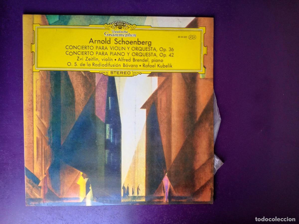 Discos de vinilo: Arnold Schoenberg - Zvi Zeitli, A Brendel, Kubelik &ndash; Concierto para Viol&iacute;n - LP DEUTSCHE 1973