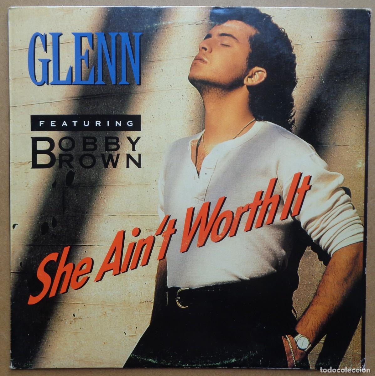Discos de vinilo: GLENN MEDEIROS FEAT: BOBBY BROWN 'SHE AN'T WORTH IT'