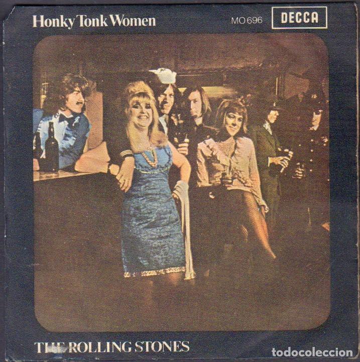 Discos de vinilo: THE ROLLING STONES - HONKY TONK WOMEN / YOU CAN'T ALWAYS GET WHAT.../ SINGLE DECCA 1969 RF-8104