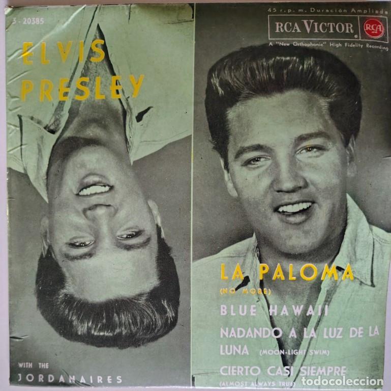 Discos de vinilo: Elvis Presley. La Paloma/ Blue Hawaii/ Nadando a la luz de la luna/ Cierto casi siempre RCA Spain 62
