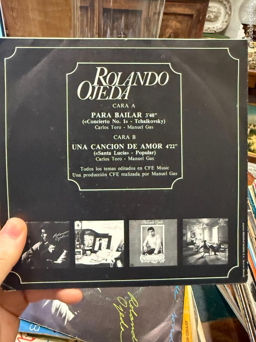 Discos de vinilo: SINGLES ROLANDO OJEDA - PARA BAILAR - Foto 2