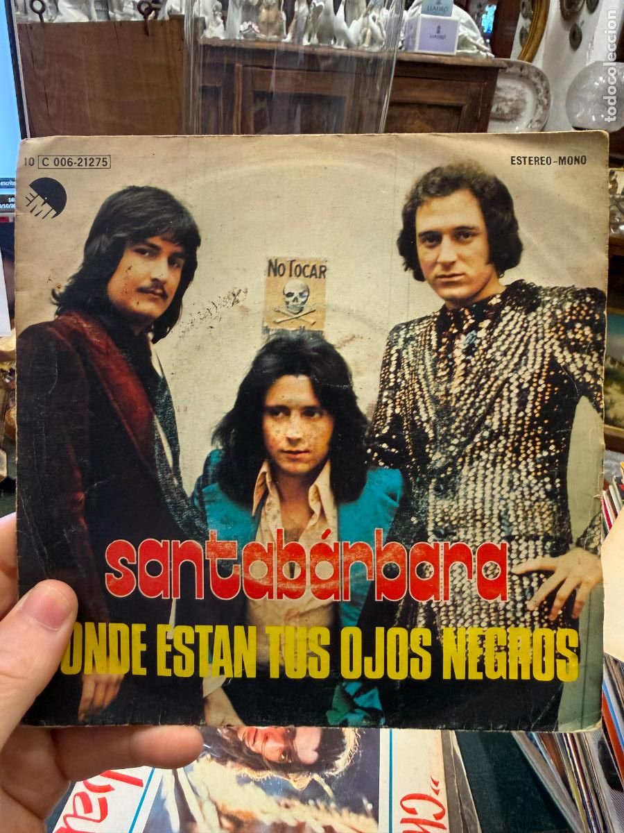 Discos de vinilo: SINGLES SANTABARBARA - DONDE ESTAN TUS OJOS NEGROS