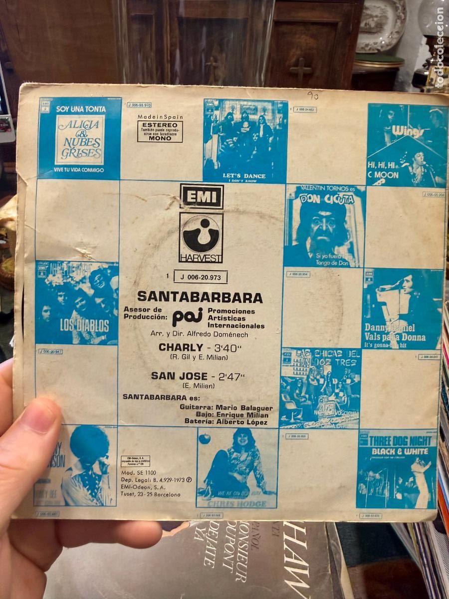 Discos de vinilo: SINGLES SANTABARBARA - CHARLY - Foto 2