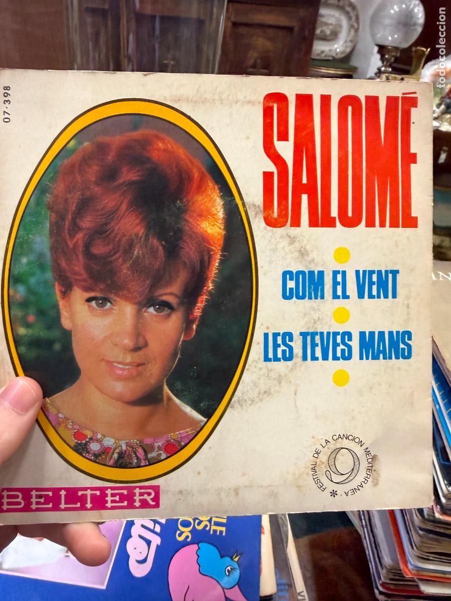 Discos de vinilo: SINGLES SALOME - COM EL VENT - LES TEVES MANS - Foto 2