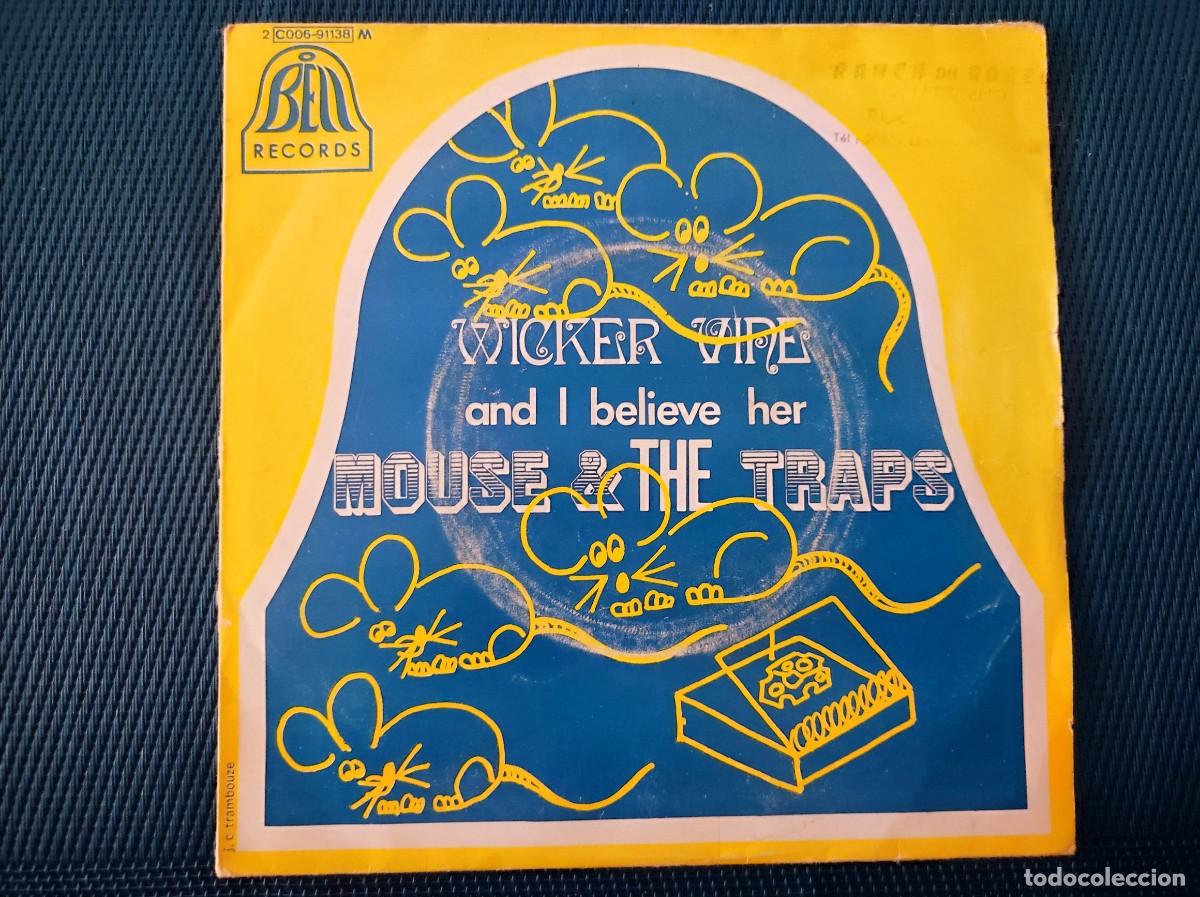 Discos de vinilo: Vinilo Single 7&rdquo; Mouse & The Traps &ndash; Wicker Vine / And I Believe Her (Edici&oacute;n Francesa 1969 / Bel