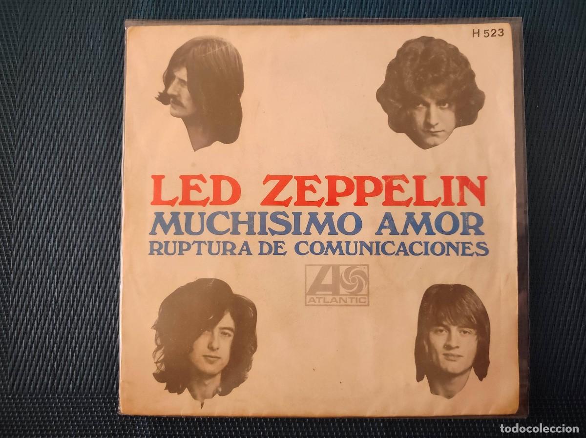 Discos de vinilo: Vinilo Single 7&rdquo; Led Zeppelin &ndash; Much&iacute;simo Amor / Whole Lotta Love (Edici&oacute;n Espa&ntilde;ola 1969)