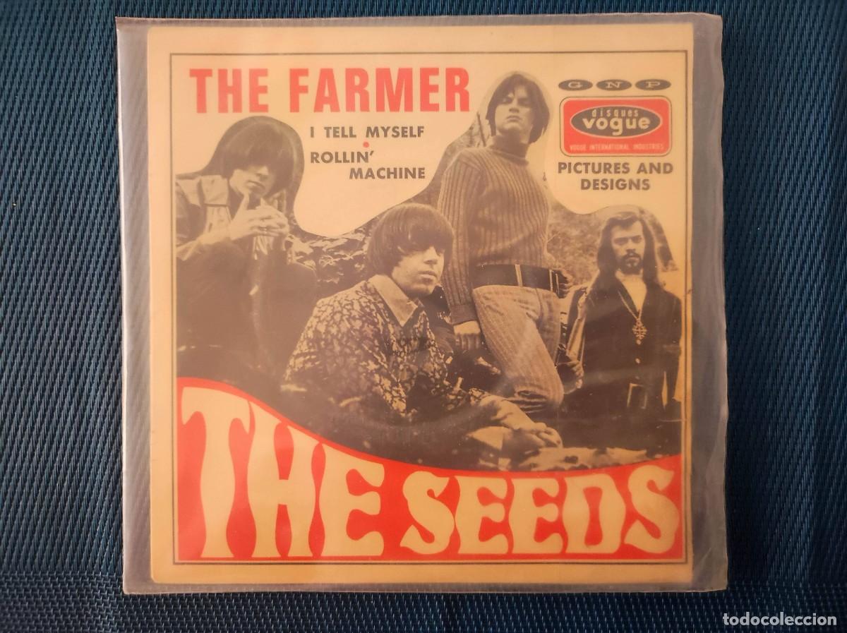 Discos de vinilo: Vinilo EP 7&rdquo; The Seeds &ndash; The Farmer / Rollin' Machine (Edici&oacute;n Francesa 1966 / Vogue)