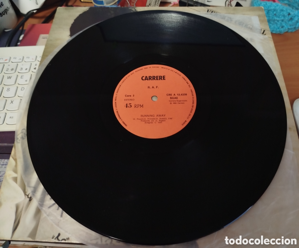 Discos de vinilo: RAF - self control. Edici&oacute;n espa&ntilde;ola - Foto 3