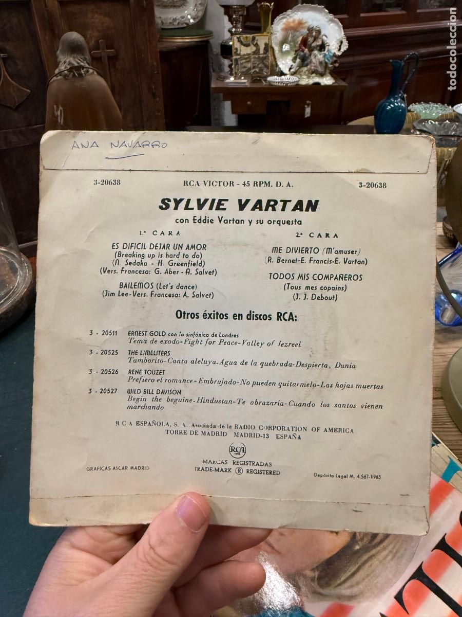 Discos de vinilo: SINGLE SYLVIE VARTAN - - Foto 2
