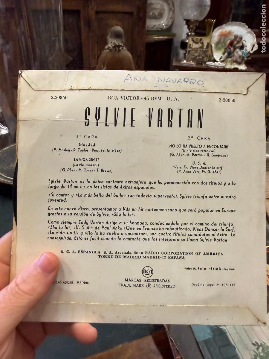 Discos de vinilo: SINGLE SYLVIE VARTAN - - Foto 2