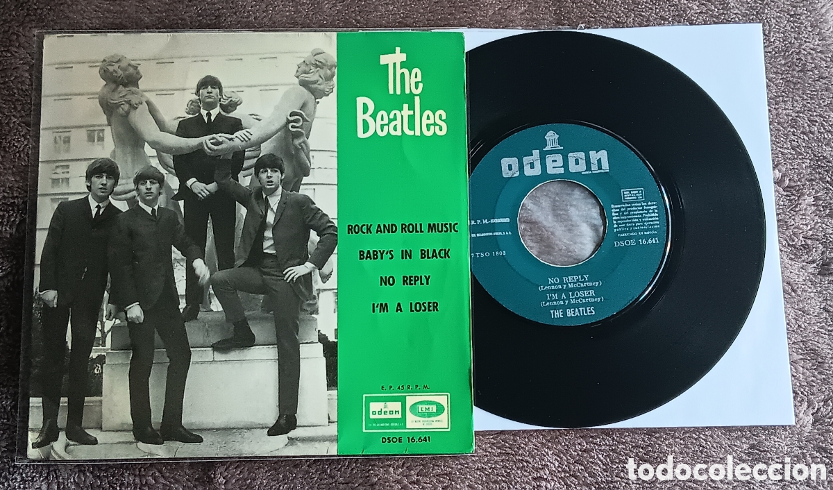 Discos de vinilo: BEATLES SINGLE EP EMI ODEON ESPA&Ntilde;A ORIGINAL EPOCA LABEL VERDE