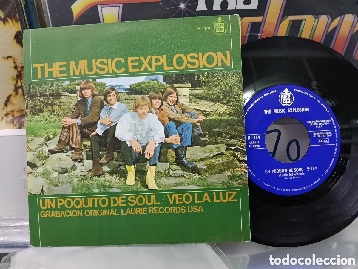 Discos de vinilo: The music explosi&oacute;n single un poquito de soul Espa&ntilde;a 1967