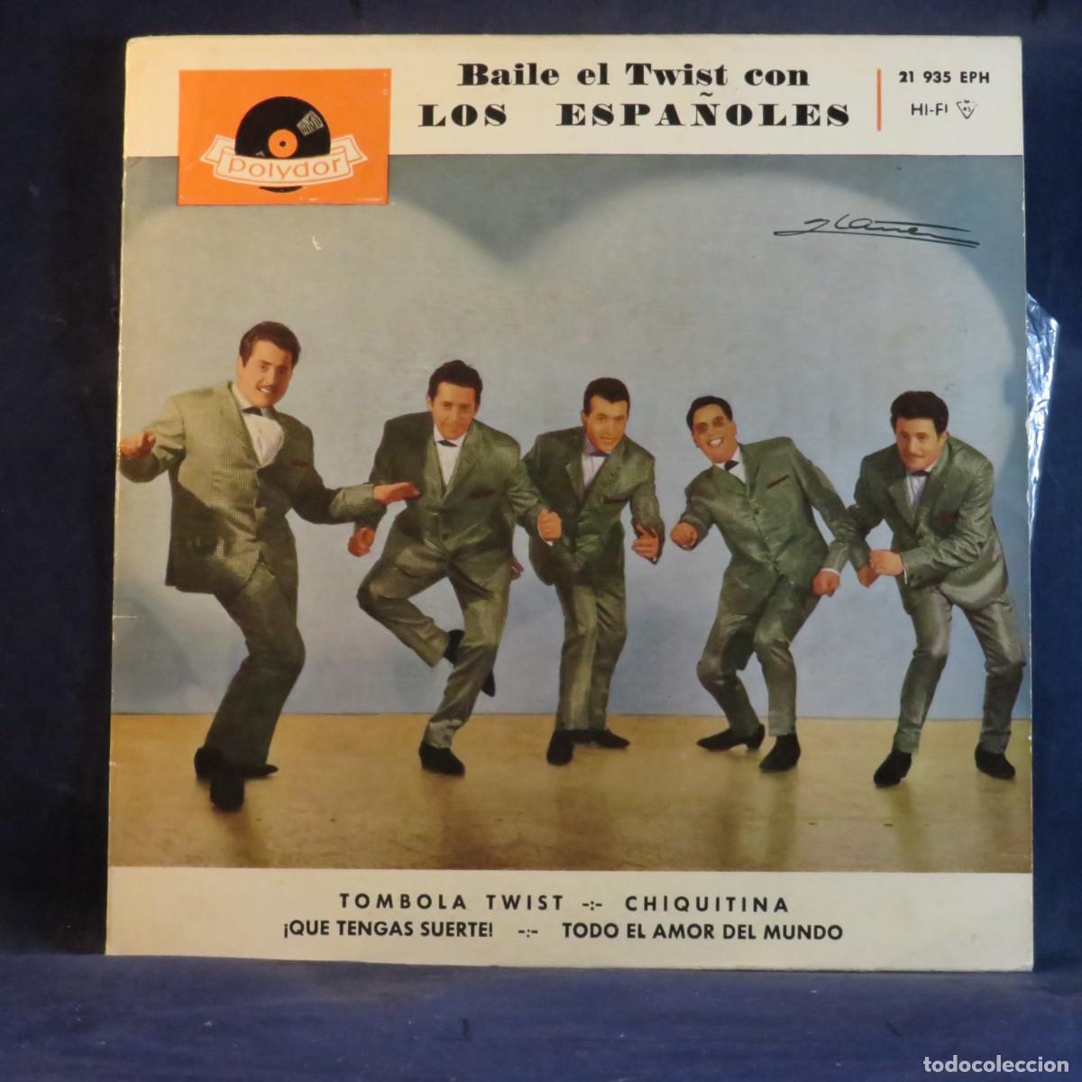 Discos de vinilo: LOS ESPA&Ntilde;OLES - TOMBOLA TWIST + 3 EP