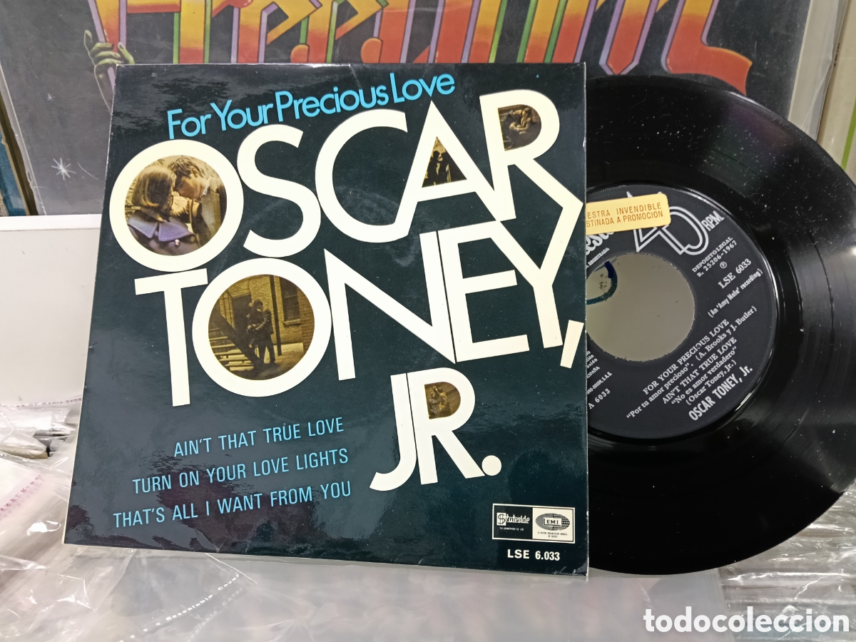 Discos de vinilo: &Oacute;scar toney jr. Ep promocional for your precious LOVE + 3 Espa&ntilde;a 1967