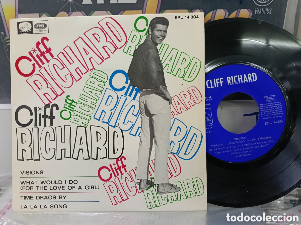 Discos de vinilo: Cliff Richard ep visions + 3 Espa&ntilde;a 1966