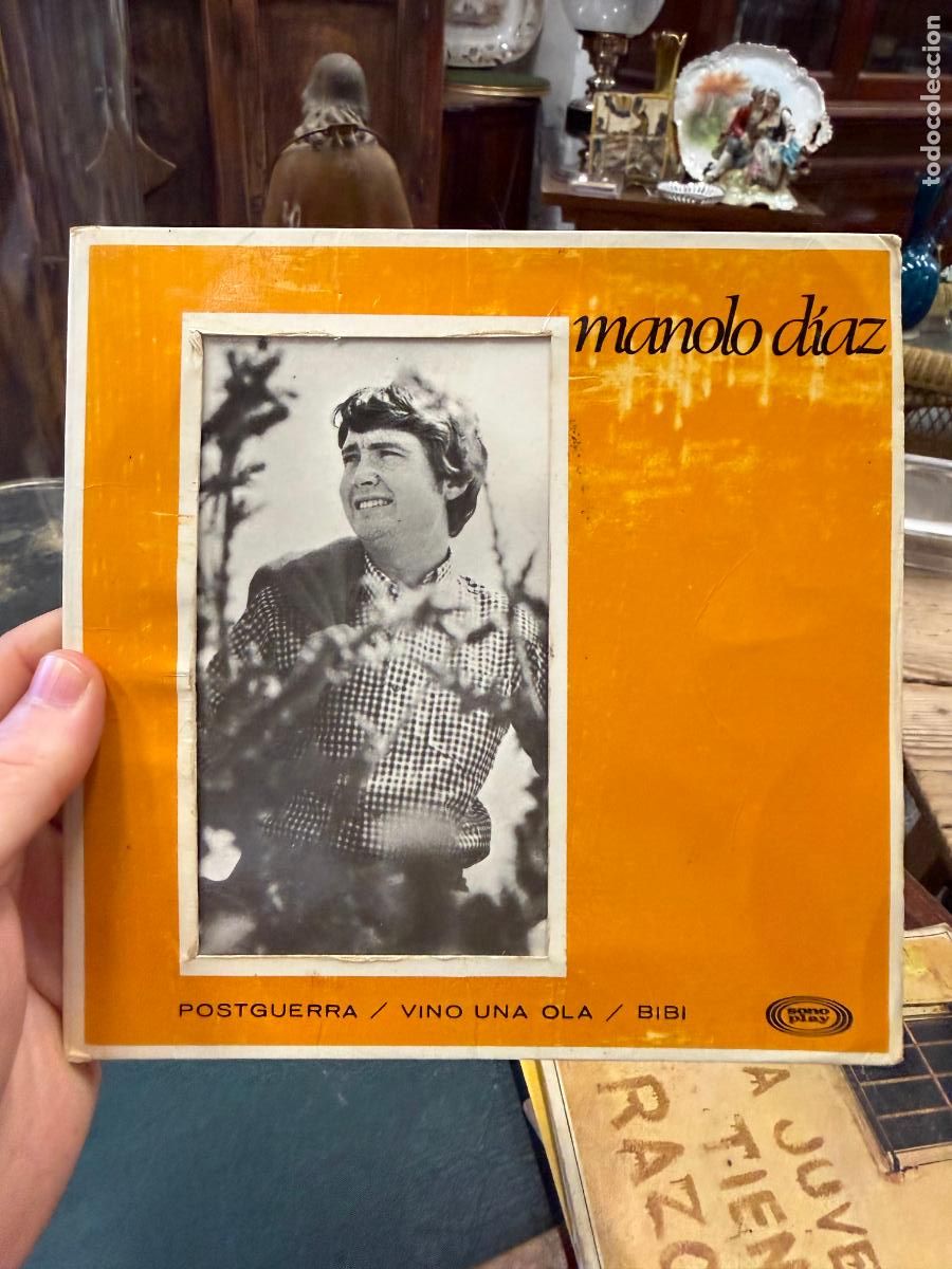 Discos de vinilo: SINGLE CANTA MANOLO DIAZ - POSTGUERRA - VINO UNA OLA